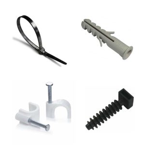 cable tie, cable clip, tie wrap for tie, expansion tube